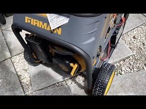 How to pull start your Firman 9400 Duel fuel generator