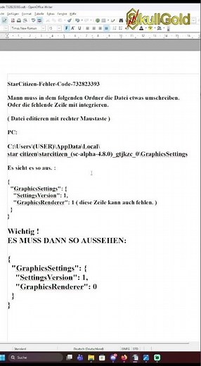 STAR CITIZEN ERROR CODE 732823393 FIX – HOW TO SOLVE THE ERROR QUICKLY! SOLUTION HELP ERROR German