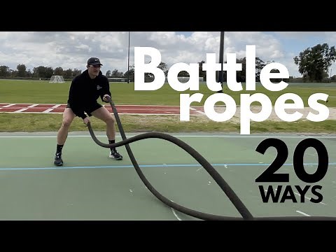 20 Battle rope exercises for Bootcamp and personal Trainers