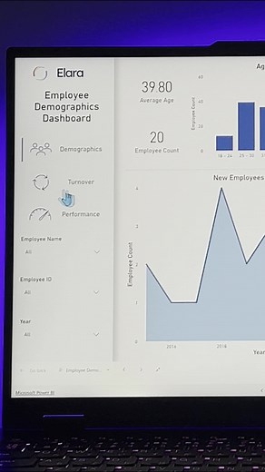 Help users NAVIGATE their Power BI reports with icons 📈👀 #powerbi #impressyourboss #powerbitutorial #elara