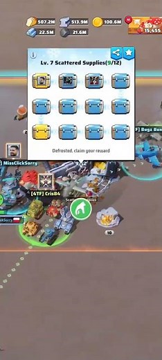 Last War Survival Game - Supply collection (Scattered supplies) in Capitol mud area with fire bomb