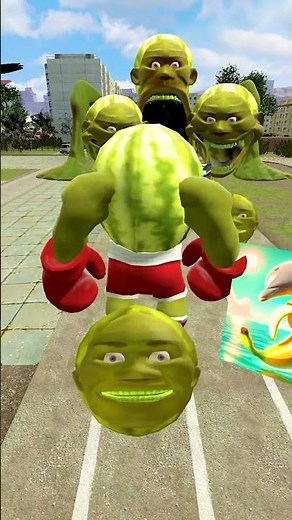 BABY LIN GANG MELON EVOLUTION FIGHT VS HUNGRY LIN GANG EATER RAYON Garry's Mod GMOD