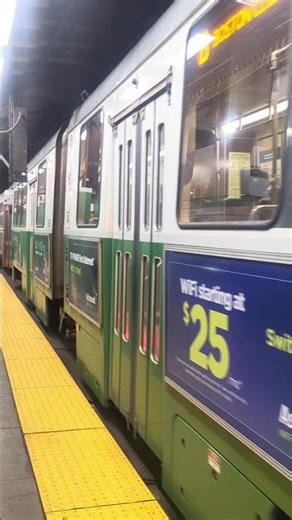 The green line trains of Arlington #mbta #train #shorts