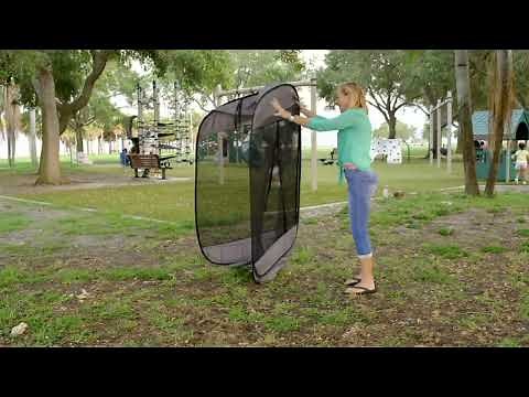 Magic Mesh Portable Pod Pop Up Personal Screen Tent on QVC