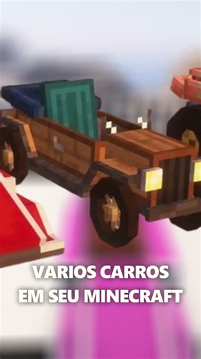 CARROS FUNCIONAIS no Minecraft Automobility Mod