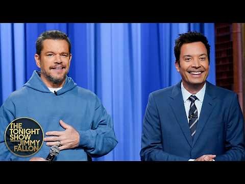 Matt Damon Performs a Rap as His Alter Ego The Nomad | The Tonight Show Starring Jimmy Fallon