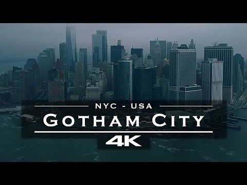 Gotham City 🦇 Home of Batman - by drone [4K]