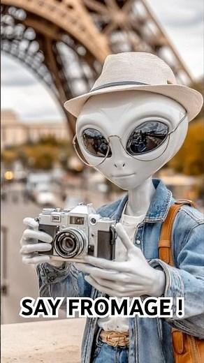 📸 SAY FROMAGE – GREY ALIEN TAKES A TOUR OF PARIS 🛸🗼