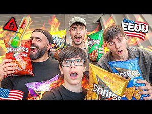 TRYING SPICY DORITOS 🌶️🔥 ft. Robleis, Juan and Rush