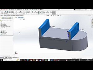 SolidWorks Tutorial for Beginners | extrude boss and extrude cut