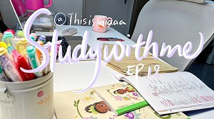 「5 60min｜1h引导式实时学习双版本」冬日自习室｜含倒计时｜铃声提示｜study with me｜study account｜翻书写字声｜沉浸式学习