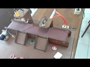 Making metal sorting conveyor using PLC OMRON CP1E