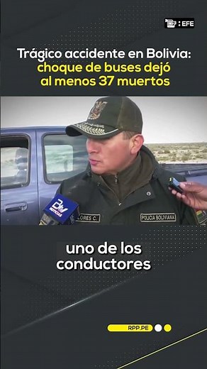 Tragedia en Bolivia: choque de buses deja 37 muertos #ShortRPP