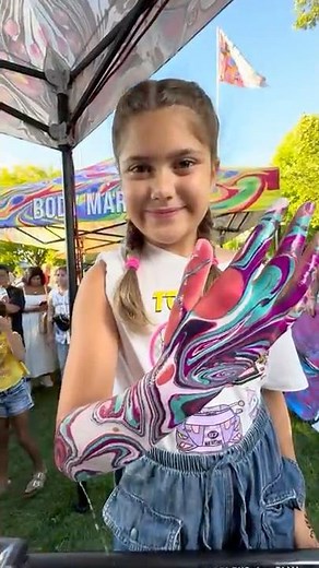 Body Marbling Paint Dip by BLVisuals at Return to the River Festival 128