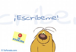 ¡Escríbeme!, tarjetas de Groc