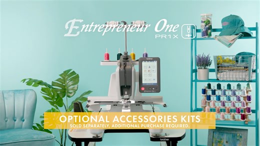 Did you know we have 3 accessory kits that are compatible with our Entrepreneur One PR1X Single Needle Embroidery Machine? Our Consumables kit includes iron on backing stabilizer, water-soluble stabilizer, needle assembly and pre-wound embroidery bobbin threads. Our Apparel kit includes a sleeve frame, 3 round frams and a tubular frame table. Our last kit, the Sports kit, includes a flat brim cap set, a flat brim cap frame and a clamp frame set m. Learn more about these kits and our PR1X here: h