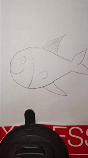Simple Tuna Fish Drawing Tutorial #Drawing #ArtShorts