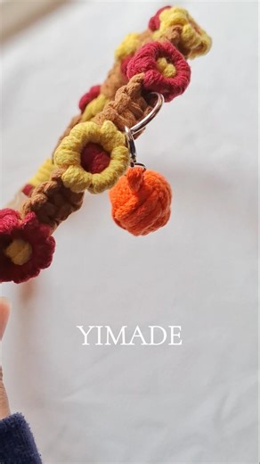𝐘𝐈𝐌𝐀𝐃𝐄 Macramé Pet Collar #macrame #handmade #shorts #reels #lanyard #petcollar #petlover #pet #cute