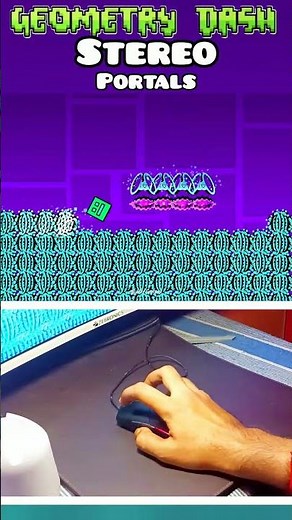 Stereo Portals In Geometry Dash #geometrydashshort #geometrydashgaming