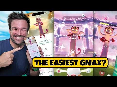 GMAX Meowth Pokemon Go's easiest GMAX?