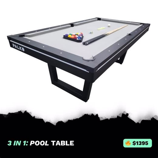 The “Lewis” 3-in-1 Pool, Dining & Table Tennis Table delivers endless hours of fun for the whole family, and at great value! Designed for modern living, it converts in seconds between a: 🎱 Pool Table 🏓 Table Tennis Table 🍽️ Dining Table This package even comes complete with cues, balls, bats, nets, and chalk! This offer is available online only, for a limited time, and only while stocks last. 👉🏼 Order yours before they sell out - https://billiardshop.com.au/products/the-lewis-3-in-1-pool-di