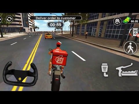 Food Delevery Boy Game Android | New Android Gameplay Food Delevery In Bike | #games #2