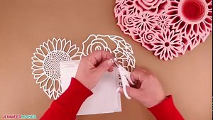 How to Layer a Floral Heart