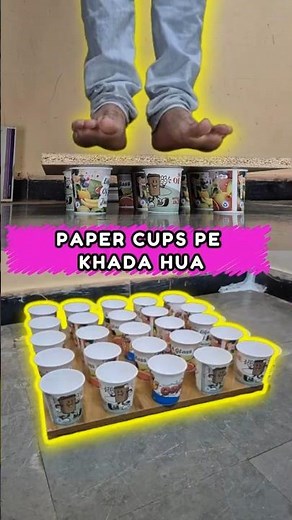 Paper Cup Itna Strong Kaise?! 😱 #experiment #viktorvelocity