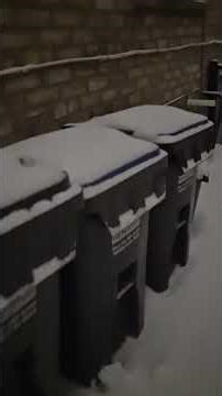 Taking Out The Garbage/Recycling as More Snow Falls #youtubeshorts