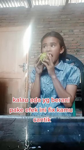 Interactive Fruit Experiment with a Green Apple