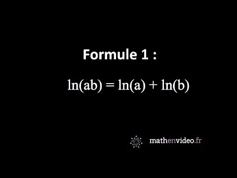 formule 1 : ln(a*b) = ln(a) + ln(b)