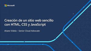 Crea tu primera página web sencilla usando HTML, CSS y JavaScript con esta serie de vídeos que te ensañará paso a paso. Aprende a tu ritmo y comienza hoy: http://msft.it/6189Z3h8T | Microsoft Developer