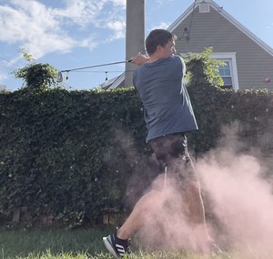 Watch Reggie's Golf Ball Gender Reveal Exploding Golf Ball on Amazon Live