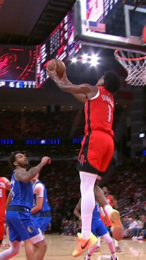 This angle of the athletic play by Amen Thompson is wild 😱 | NBA