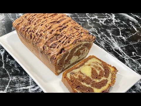 CAKE MARBRÉ FAÇON SAVANE 🐯 Tellement moelleux avec peu d’ingrédients 👌