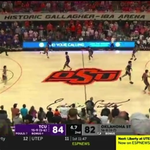 Oklahoma State ties it at the buzzer #fyp #foryou #viral #cbb #collegebasketball