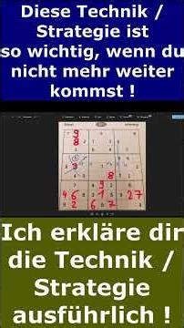 An important strategy when you get stuck - Sudoku tip