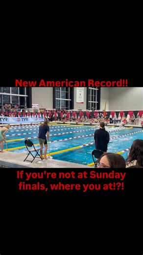 QNS Aquatic Club on Instagram: "Katie Ledecky sets American Record at KLI. First woman under 15:00!!! QNS Finalists are pumped for their swims!"