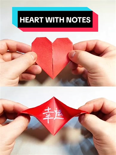 Create a Heart with Notes in Origami