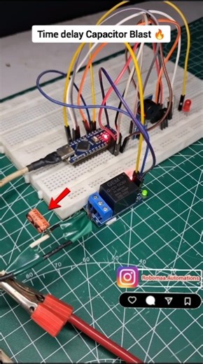 “I Charged Capacitor Until It EXPLODED 💥 Shocking Result 😱”| Follow @Robomaa #shorts #shocking