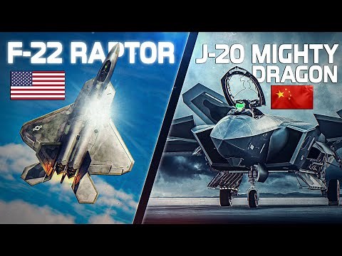 J-20 Mighty Dragon vs F-22 Raptor | The Ultimate Aerial Showdown |
