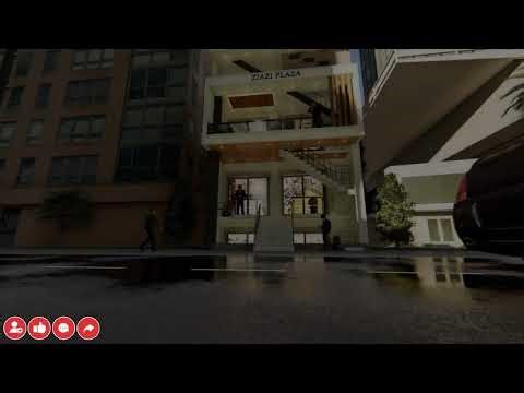 Ground Floor Shops Plaza Design with Basement | Modern Commercial Building