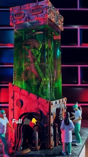 Diorama 👽 Alien Incubator - Xenomorph diorama - Resin art - Resin Lamp