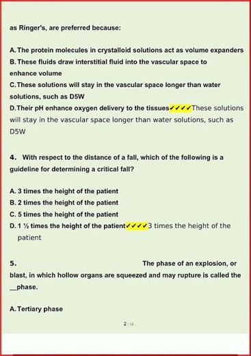 Phtls Pre En Post Test Questions And Answers 100 Verified Anupdate video