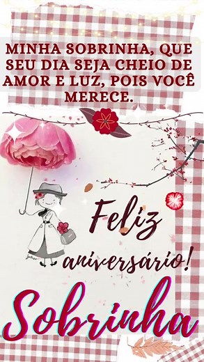 Mensagem de feliz aniversário para sobrinha #parabenspravc