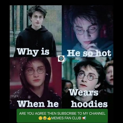 Why Harry Potter Looks So Hot in Hoodies 😍🔥 | Funny Meme Edit #harrypotter #wizardingworld #memes