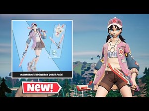 NEW RETRO ZOE CLASH Skin Gameplay in Fortnite! (Mainframe Throwback Quest Pack)