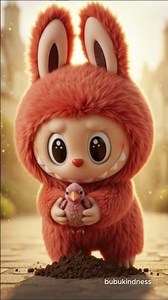 Labubu saved a little bird today… kindness always wins