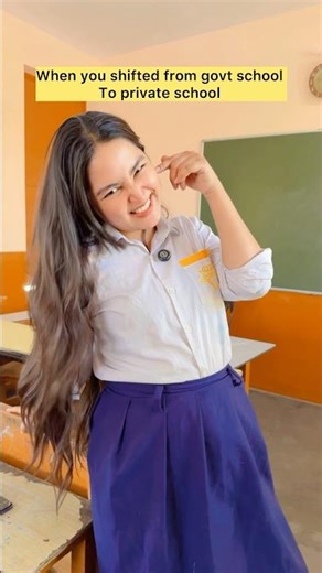 When you shifted govt school to private school 😂 #shorts #viral #explorepage #relatable