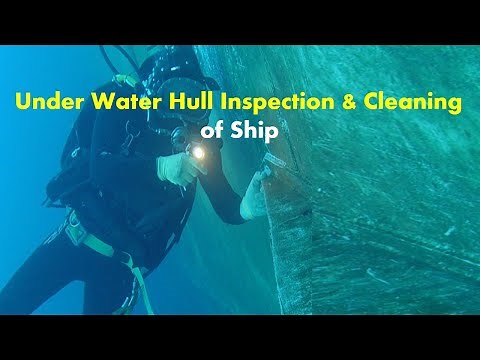 Under Water Hull Inspection and Cleaning of Ship | How Hull Cleaning of a Big Ship is Done